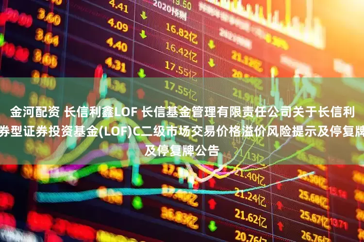 金河配资 长信利鑫LOF 长信基金管理有限责任公司关于长信利鑫债券型证券投资基金(LOF)C二级市场交易价格溢价风险提示及停复牌公告